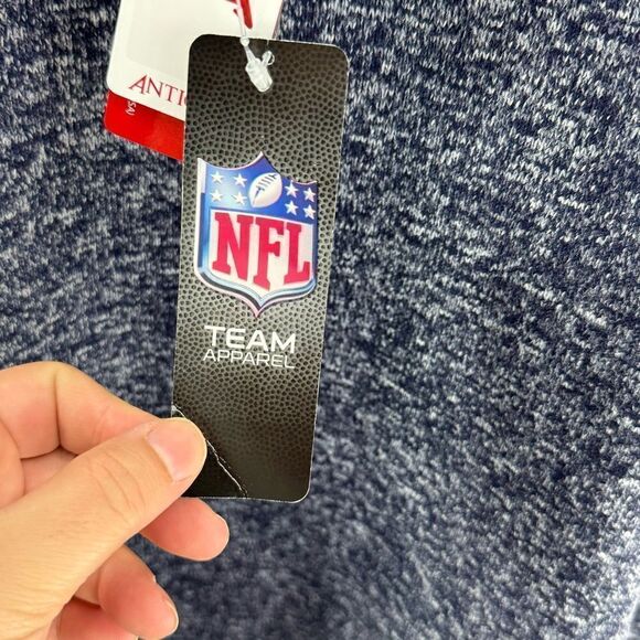 Antigua NFL New England Patriots Fortune 1/4 Zip Pullover - Navy- Size L- NWT - Picture 5 of 12